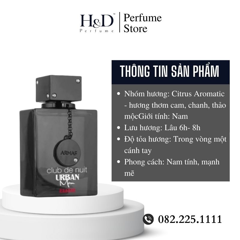 Nước Hoa  Nam Armaf Club De Nuit Urban Elixir EDP