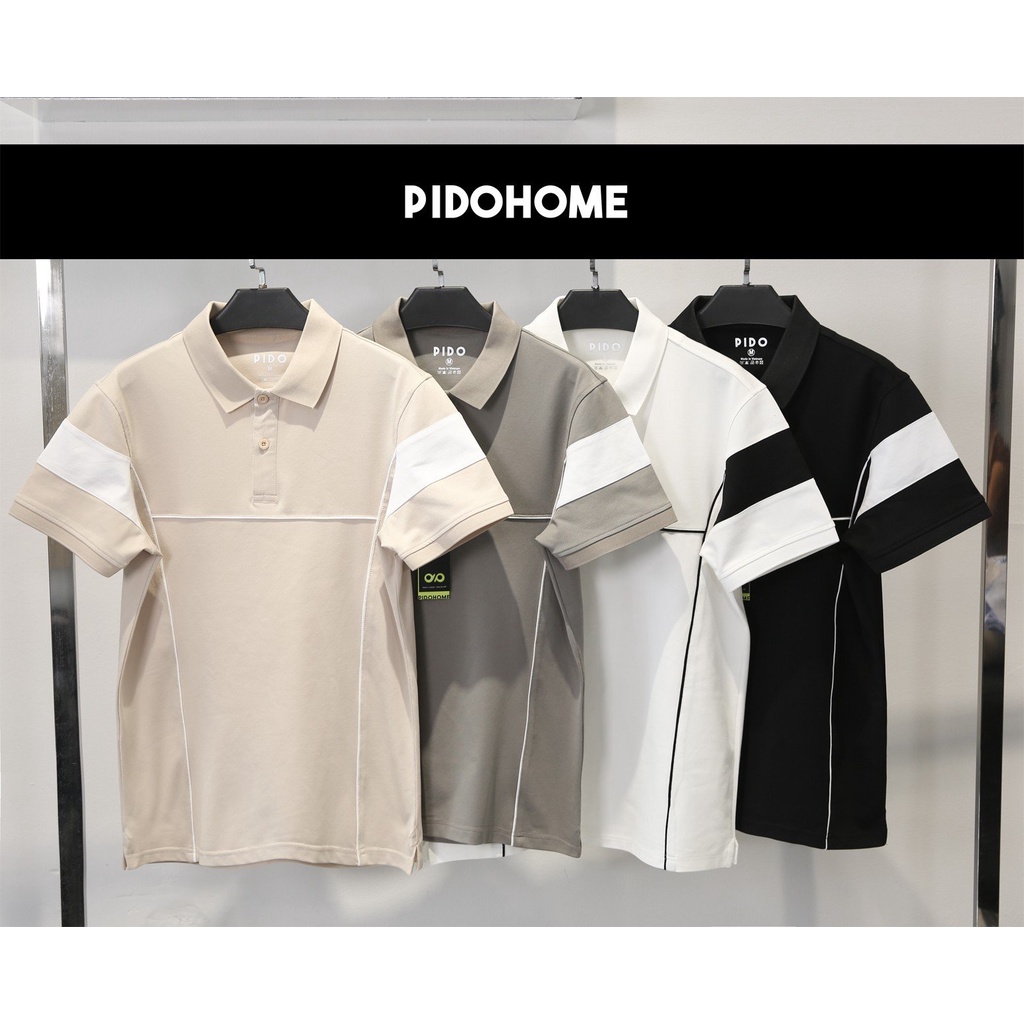 Áo Polo Nam Phối Viền Thương Hiệu PIDOHOME - PDAT211/212/213/214 - TABI SHOP