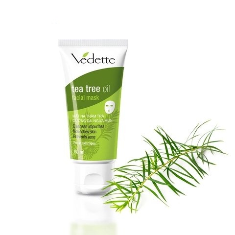 Mặt nạ đất sét Tràm Trà Vedette 80ml (Tea Tree Oil)