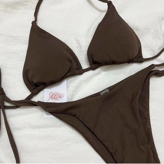 Bikini 2 mảnh tam giác thun gân CODE1894