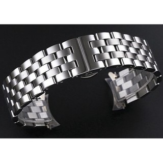 Dây đồng hồ thép không gỉ inox 316 model 04 kiểu khóa bấm chống han gỉ (18mm 20mm 22mm)