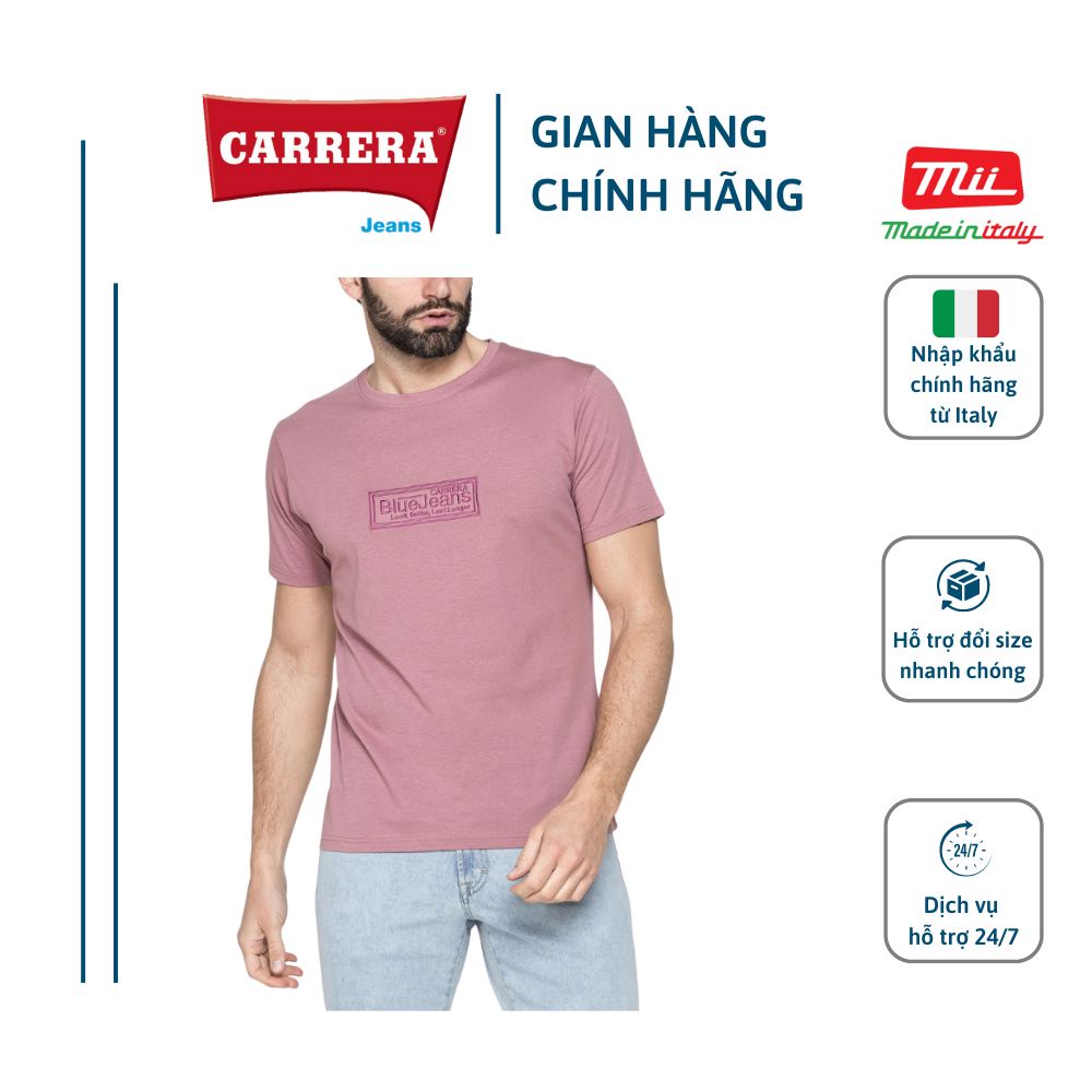 ÁO THUN NAM JERSEY COTTON CỔ TRÒN – CARRERA JEANS - NHẬP KHẨU CHÍNH HÃNG TỪ Ý 801M0047A_F13