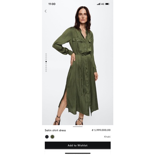 Váy midi Lụa M.N.G dư xịn