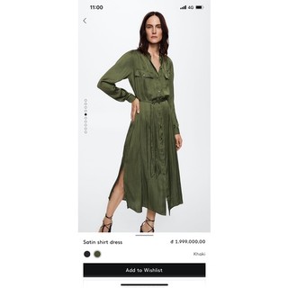 Váy midi Lụa M.N.G dư xịn