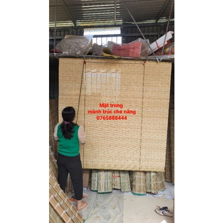 Mành Trúc cật che nắng mưa ban công rẻ nhất 1,2x2m, mành trang trí tết