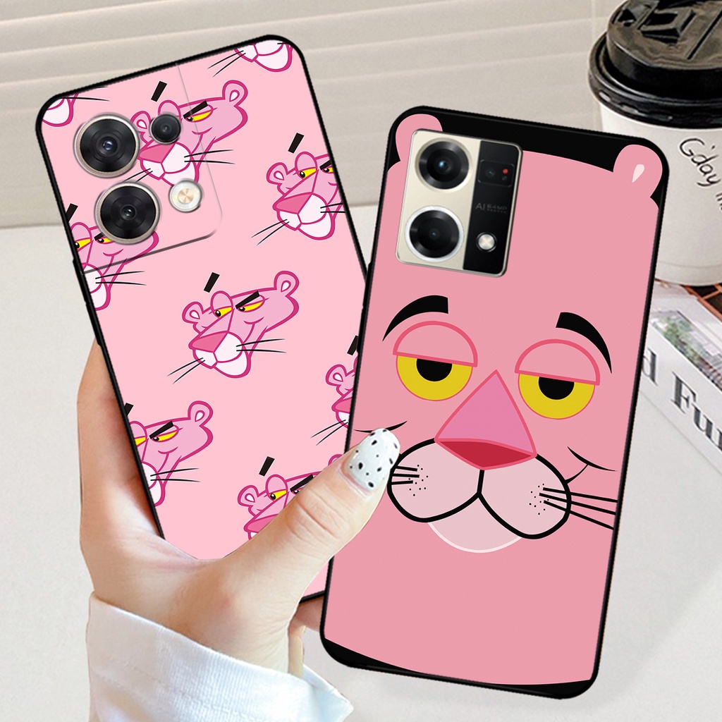 Ốp lưng Oppo Reno 8 4G / Reno 8Z 5G / Reno 8 5G in hình gấu dâu losto, pink panther đáng yêu,hot trend.