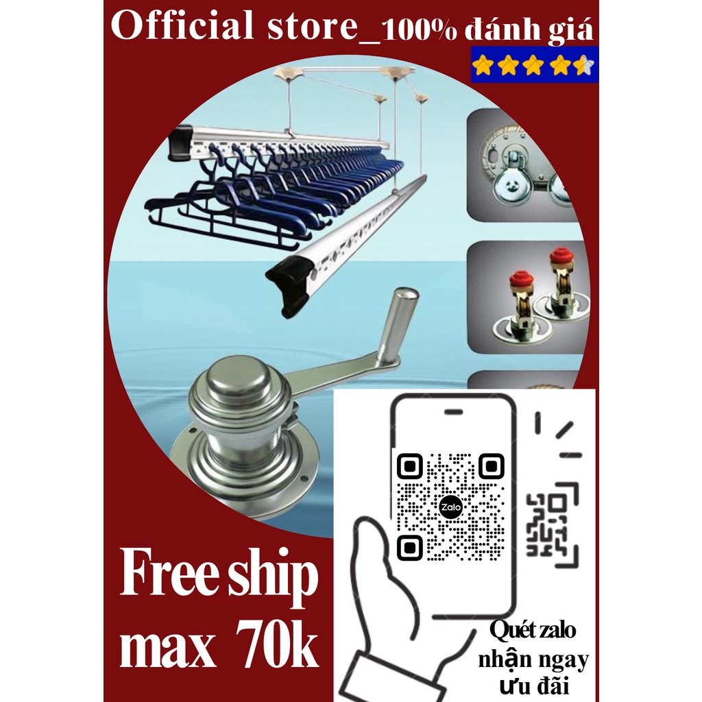 (HÒA PHÁT-KS990) Giàn Phơi thông minh, Cây phơi thông minh 𝐆𝐢ả𝐦 𝟏𝟎% + 𝐭ặ𝐧𝐠 𝐛ộ 𝟏𝟎 𝐦ó𝐜 𝐜𝐡ó𝐧𝐠 𝐛𝐚𝐲 𝐜𝐚𝐨 𝐜ấ𝐩 𝐇ò𝐚 𝐏𝐡á𝐭
