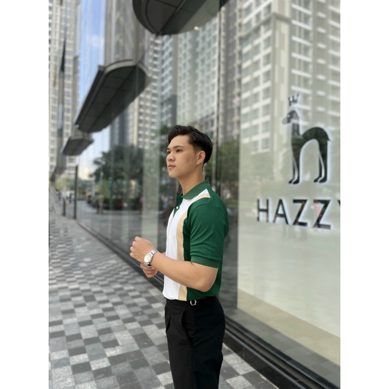 Áo Thun Nam Polo Vải Cotton Co Giãn Tốt Cổ Trụ Phối Màu Lịch Lãm NEW UNISEX