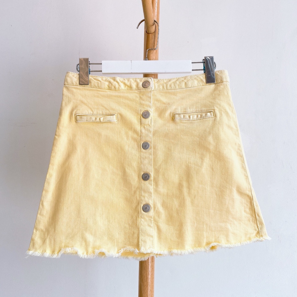Thanh Lý* CHÂN VÁY DENIM CÀI KHUY BÉ GÁI ZARA 13-14 tuổi