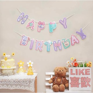 Dây cờ happy birthday nhiều mẫu