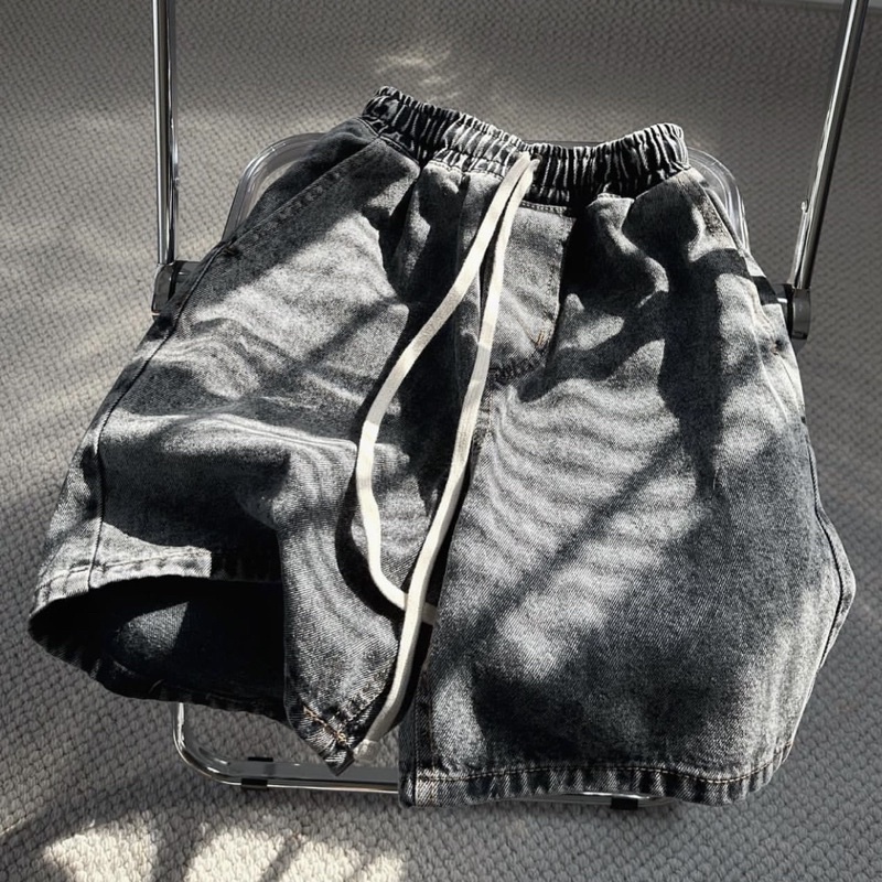 Quần Short Jeans Wash trơn phom đẹp
