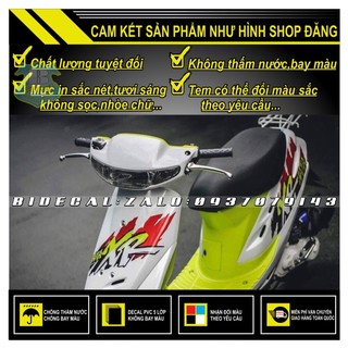 Tem rời dio baja xr phối trắng đỏ