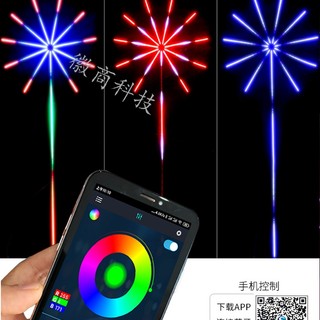 Bộ đèn led pháo hoa ,nháy theo nhạc