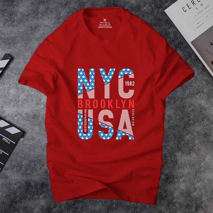 Áo thun nam cổ tròn Depstyle PT157 vải cotton 4 chiều mịn đẹp