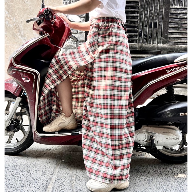 Váy Chống Nắng Xẻ Tà Kaki Dày Mềm Có Túi Phù Hợp Cho Xe Số Xe Ga Và Ngồi Sau Có Nút Bấm Chắc Chắn Talabishop