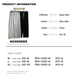 QUẦN THUN DÀI ỐNG RỘNG (BASIC PANT)