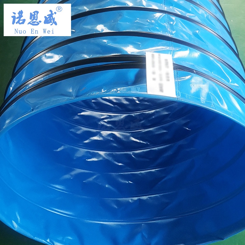 PVC kính thiên văn ống thông gió chịu nhiệt độ cao cung cấp dẫn khí màu vàng cam lĩnh vực tàu nhà máy đường hầm của tôi