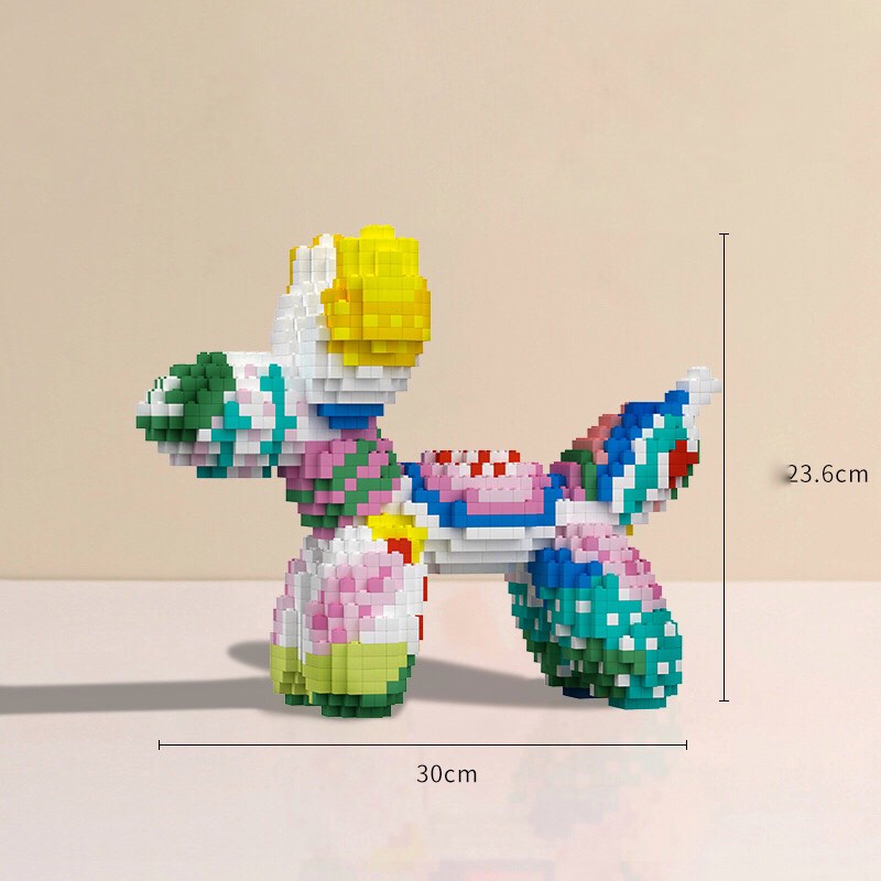 Mô Hình Đồ Chơi Xếp Hình LEGO Lắp Ráp Hình Chú Chó Bong Bóng Dễ Thương II