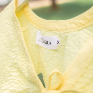 Áo croptop tay bom Aurora [Elle Top - Vàng]