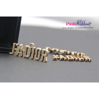 Set 2c - Charm chữ J-@-Ɗl0Ʀ dùng trang trí may mặc, phụ kiện thời trang, phụ liệu may mặc, phụ kiện tóc, DIY