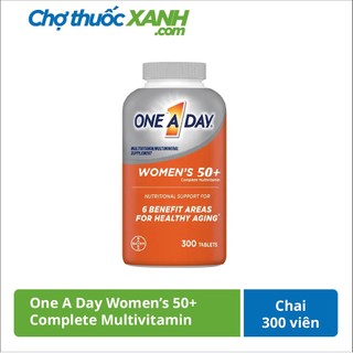One A Day Women 50+ bổ sung Multivitamin và khoáng chất cho phụ nữ, Chai 300 viên NEW