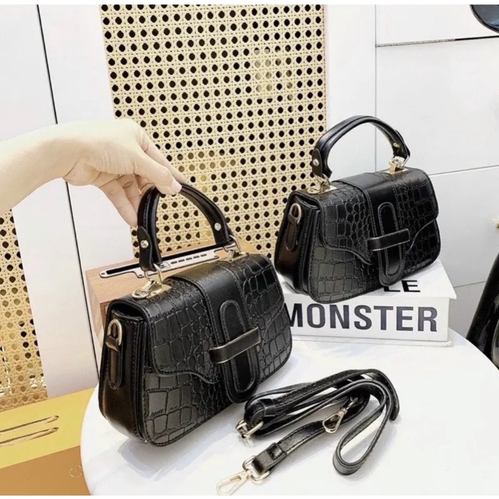 Túi Xách Cầm Tay Bản Da Rắn Kết Hợp Đeo Chéo - Túi Đeo Nữ Thời Trang Hot Trend Năng Động Trẻ Trung