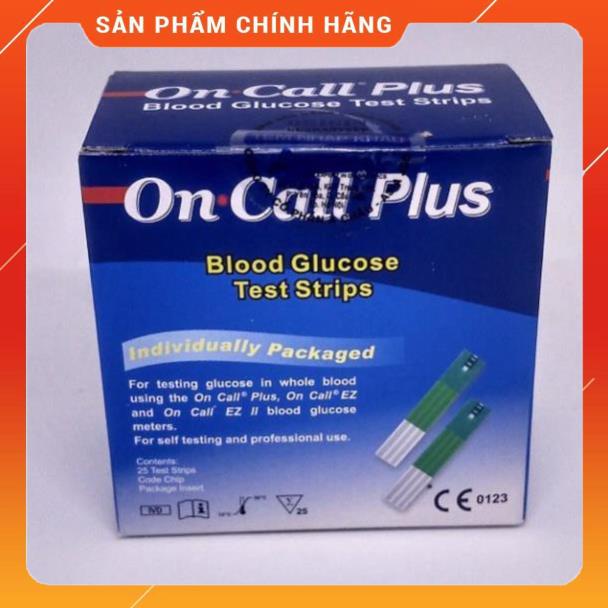 Que thử đường huyết ơn cal plus ( hộp 25 que)