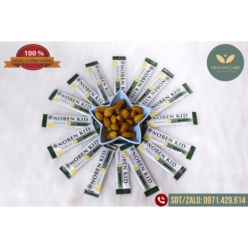 NOBEN KID Cốm Trí Não Chính Hãng - Giúp Bé Thông Minh, Tăng Khả Năng Ghi Nhớ, Phát Triển Trí Não