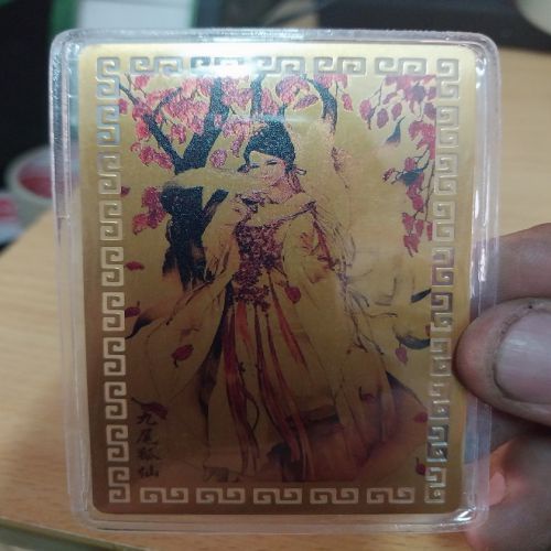 Kim bài linh phù cửu vĩ hồng hồ ly