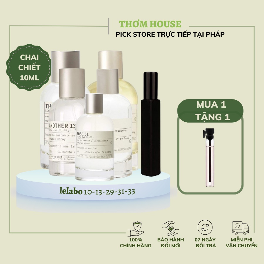 Chính hãng Nước hoa nữ chiết le labo 13 33 29 10 31 10ml clip thật 10ml nước hoa nữ đcuốn hút gợi cảm thơm house - C9