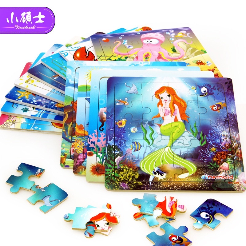 Đồ chơi bộ tranh ghép 16 miếng cho bé