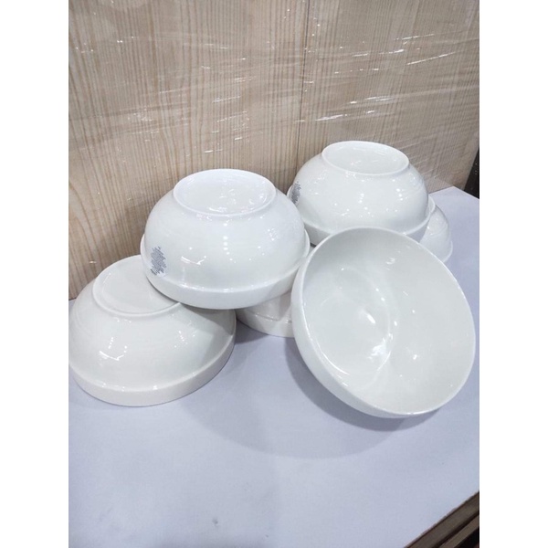Tô sứ ngấn trắng 18cm