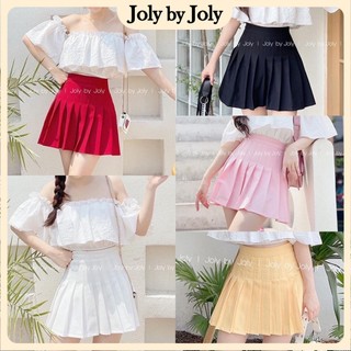 Chân Váy Xếp Ly Ngắn Tennis Skirt JOLY BY JOLY Trơn Big Size Vải Có Độ Co Giãn Nhẹ Giúp Thoải Mái Và Thoáng Mát Khi Mặc