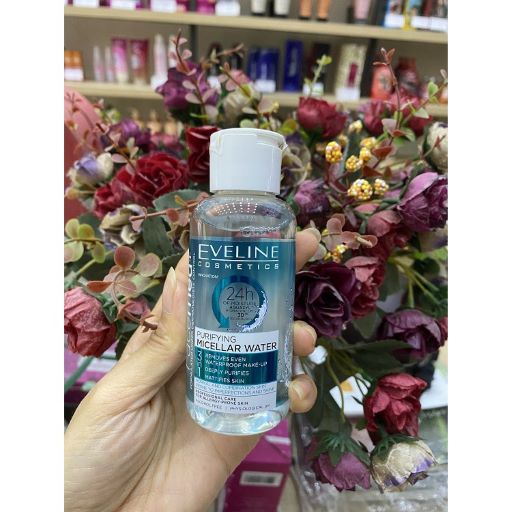 Nước tẩy trang Eveline Facemed+ sạch sâu 3 tác động làm sạch nhẹ dịu cả lớp makeup lì 100ML