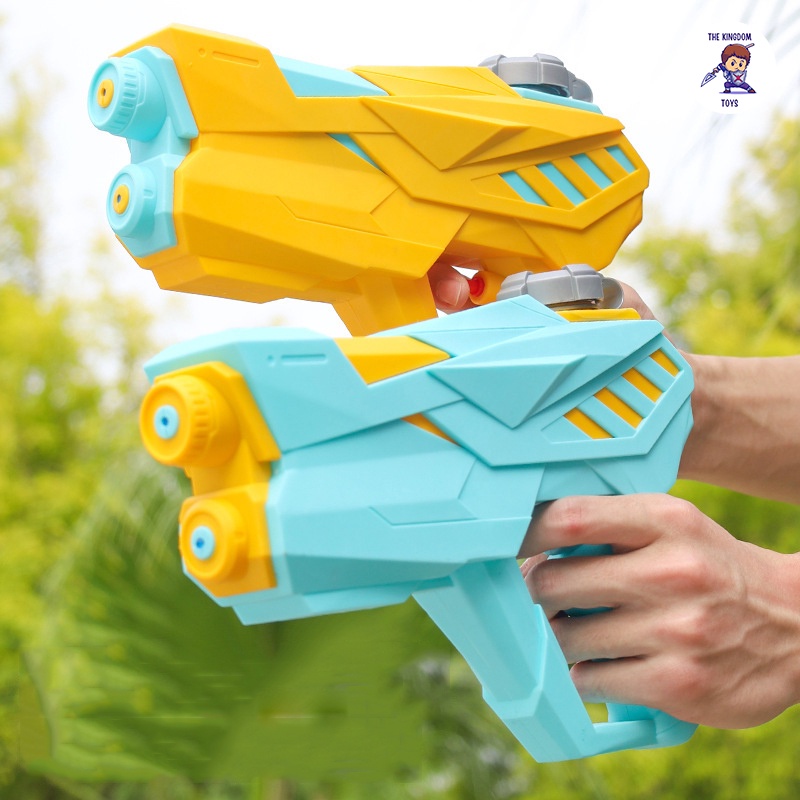 Súng Nước 2 Nòng Áp Lực Nhiều Chế Độ Bắn Đồ Chơi Mùa Hè Cho Bé Mới Nhất Dung Tích Lớn 500ml