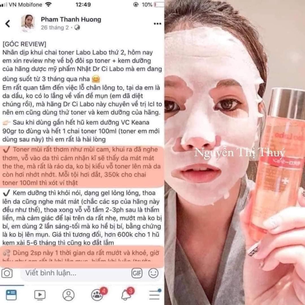 Toner Labo Labo Nhật 100ml