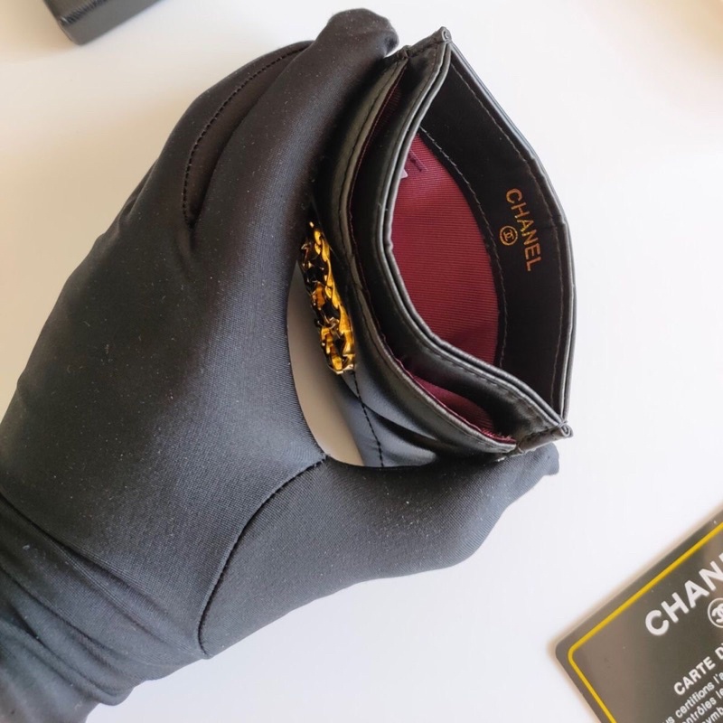 Ví mini Cha nel  đựng thẻ, card full box + thẻ cứng