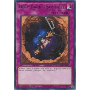 Thẻ bài yugioh deep dark trap hole - maze-en067 - rare 1st edition