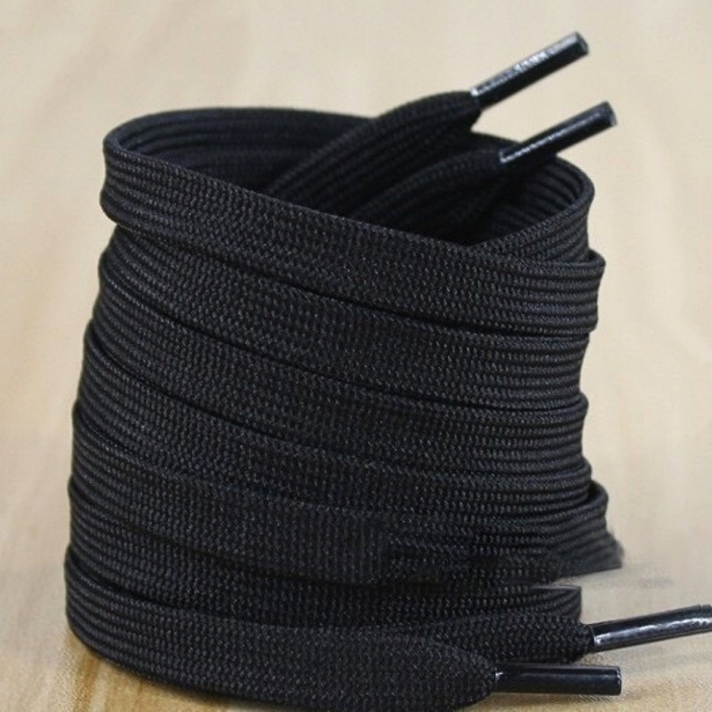 Dây Giày Sneaker Buộc Dây Thể Thao Dây Dẹt Dài 1,2m Màu Đen, Trắng