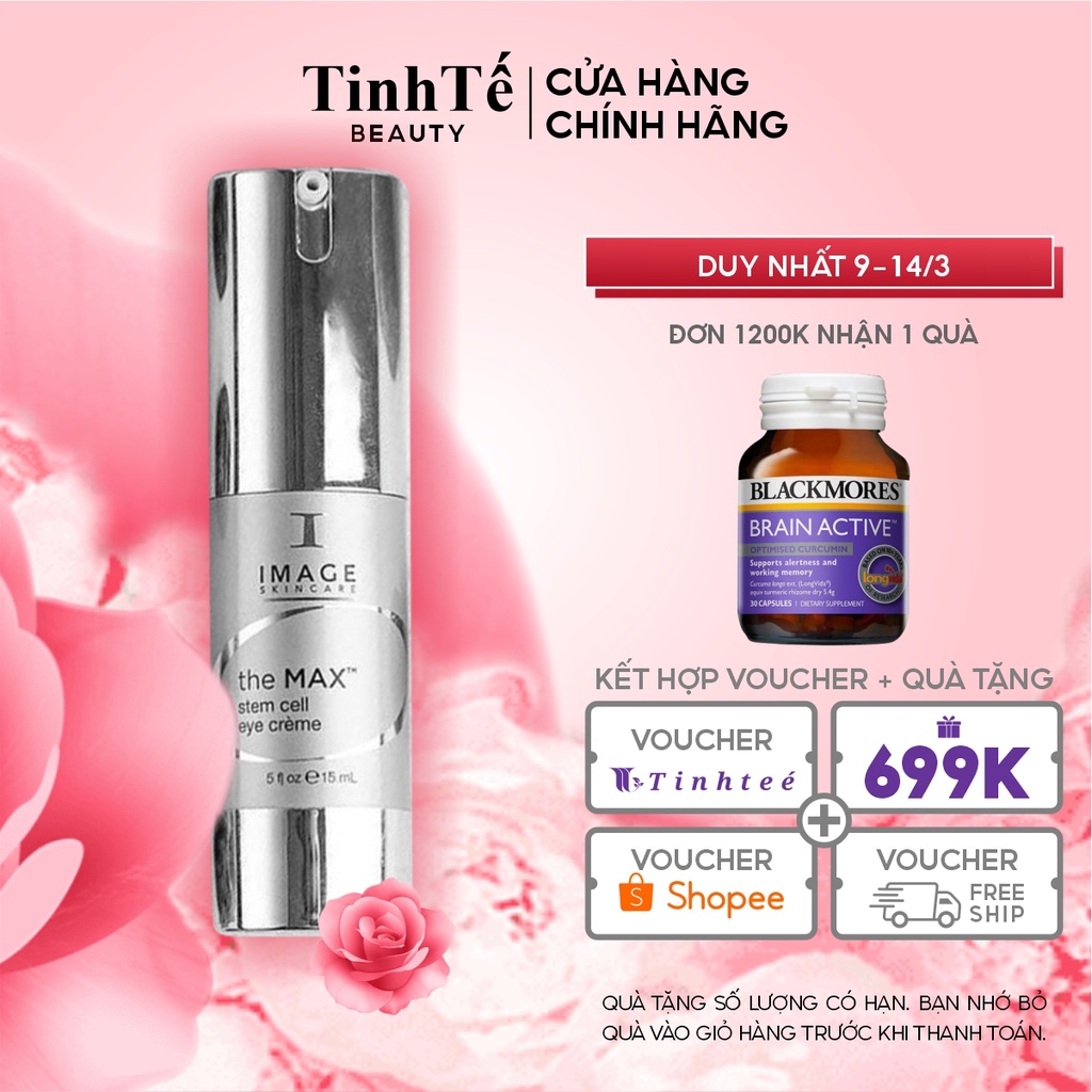 Kem chống nhăn, giảm bọng mắt Image Skincare The Max Stem Cell Eye Creme 15ml