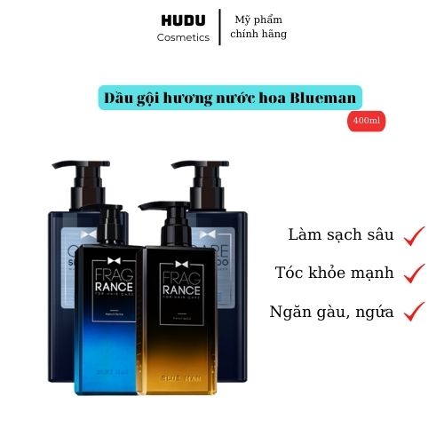 (Chính Hãng) Dầu Gội Nam BLUEMAN Hương Nước Hoa Làm Sạch Gàu, Nuôi Dưỡng Tóc