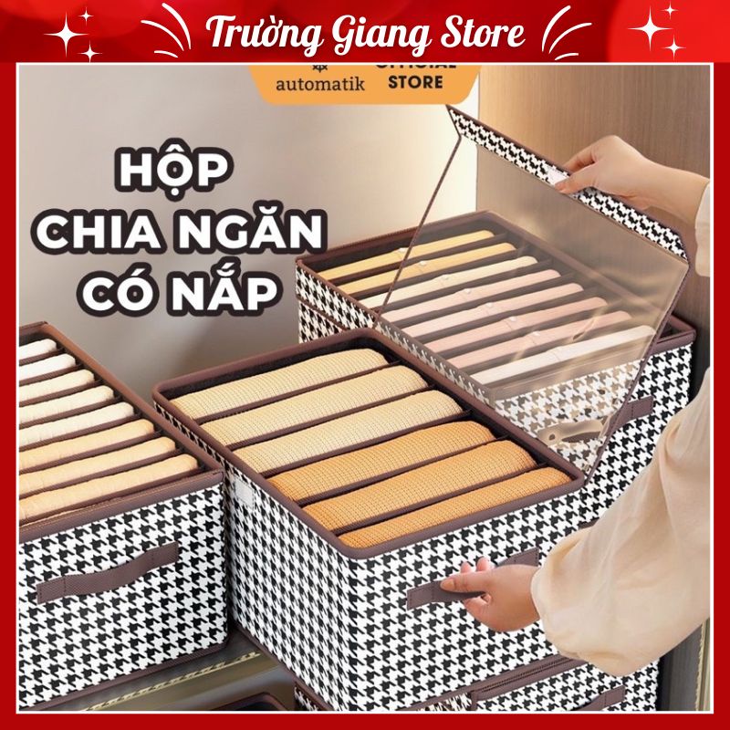 túi đựng đồ chia 7 ngăn cao cấp có nắp đậy