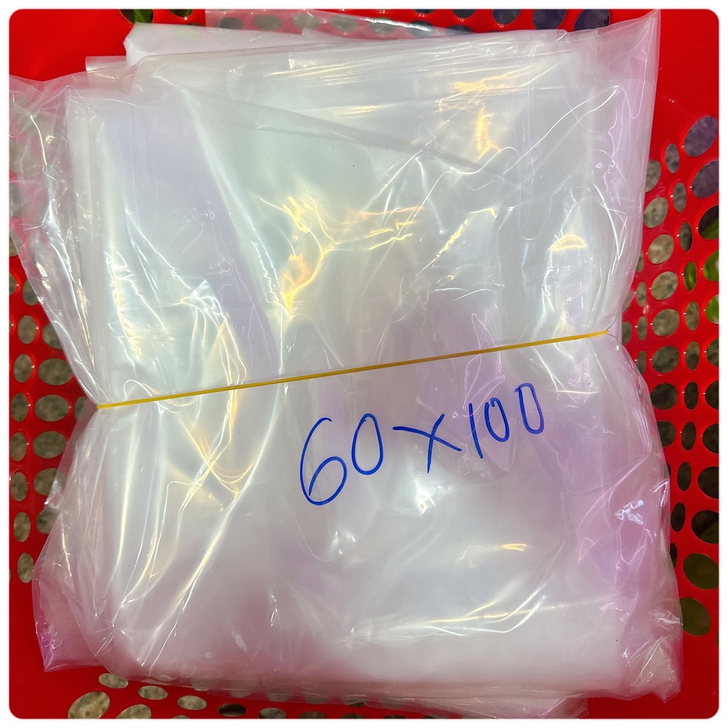 Bọc Đóng Cá Vận Chuyển Đi Xa, Bịch Ship Cá Đi Xa Giành Cho Các Loại Cá Lớn Độ Dày 7 Zem 8Zem + Tặng Thun Cột