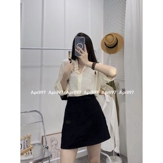 Sơ mi đũi tăm form rộng (ảnh thật/ có sẵn)