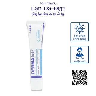  Gel ngừa mụn Alcom Derma Forte giảm mụn ngăn mụn tái phát liền sẹo giảm thâm tuýp 15g 