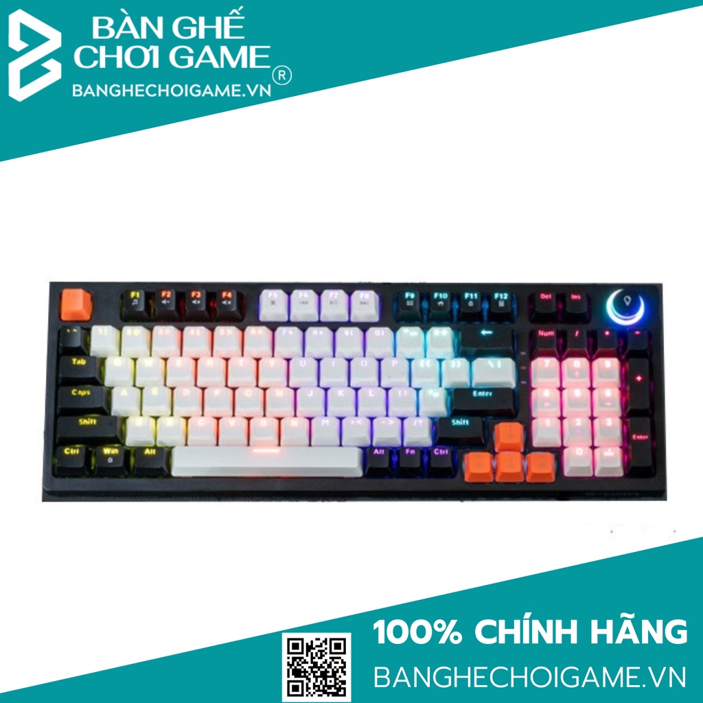 Bàn phím cơ E-Dra EK398 Beta Led Rainbow YH Switch (Blue/Brown/Red) - Hàng chính hãng