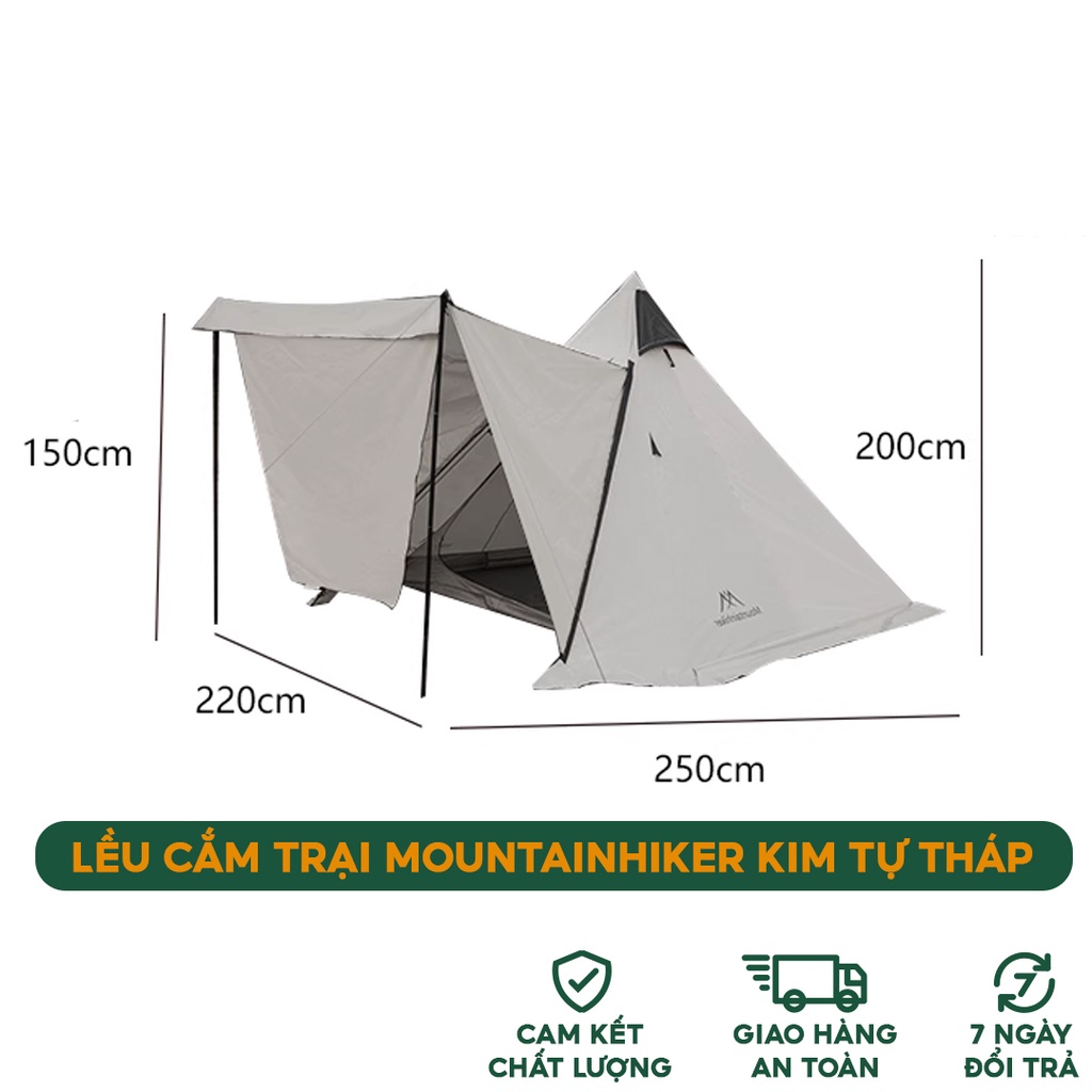 Lều Cắm Trại Mountainhiker Kim Tự Tháp - Mita Sky Dome Edition, Lều dã ngoại Mountainhiker