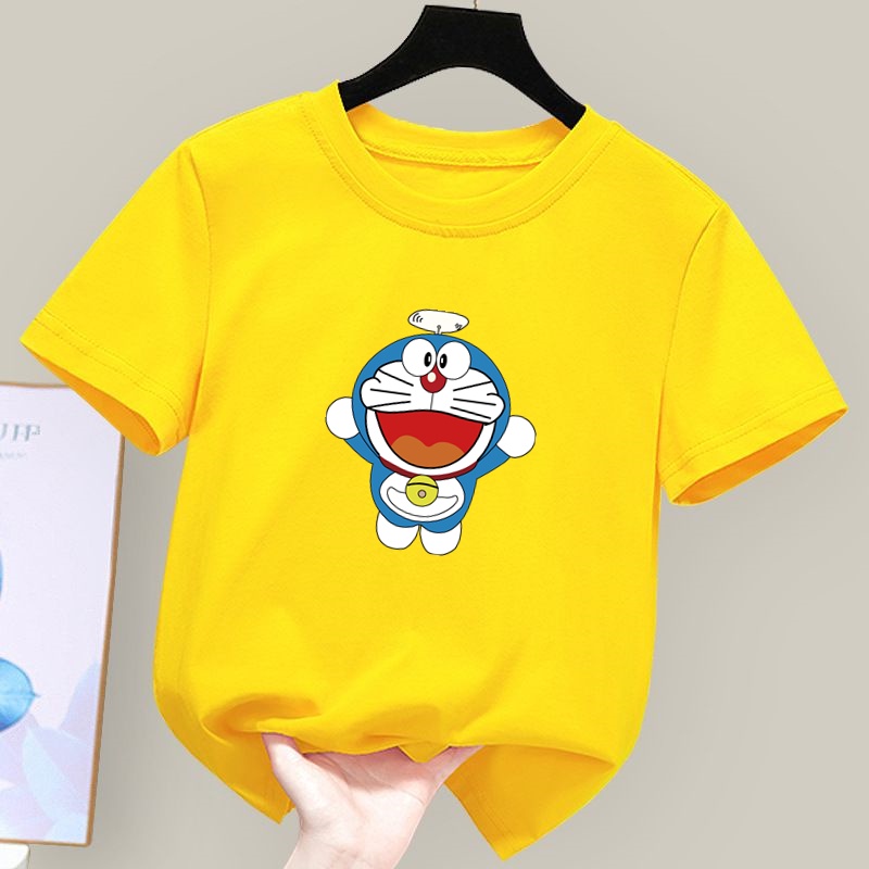 Áo Thun Lụa In Hoạt Hình Phong Cách Hàn Quốc Dành Cho Bé Gái Tuổi Teen