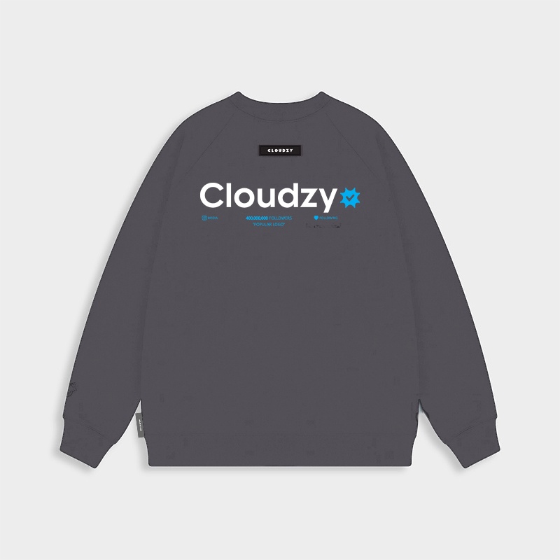 Áo sweater nam nữ unisex form rộng len nỉ ngoại local brand đẹp cặp đôi ulzzang oversize dày mịn CLOUDZY ST POPULAR LOGO