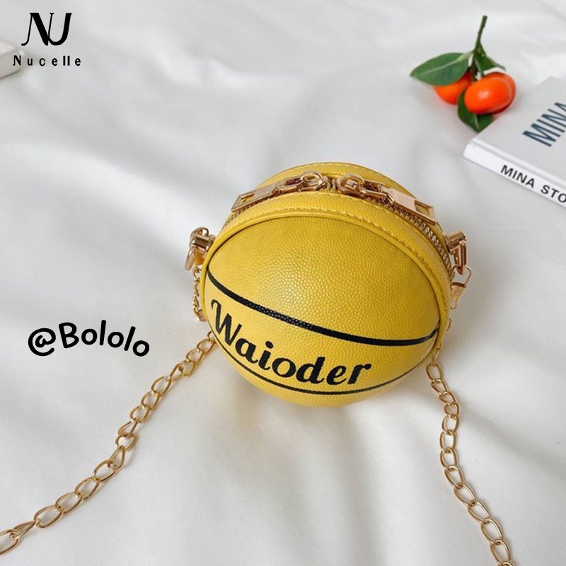 Bololo Túi Đeo Chéo Hình Quả Bóng Rổ Thiết Kế Mới Đáng Yêu Dành Cho Bé Trai Và Bé Gái